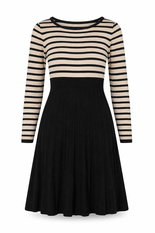 Oasis Women's Striped Long Sleeve Dress