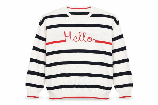 Next Women's White Striped Pullover Jumper Size 18