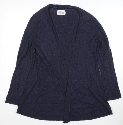 Debenhams Women Blue Cardigan Size 12, Button Accent