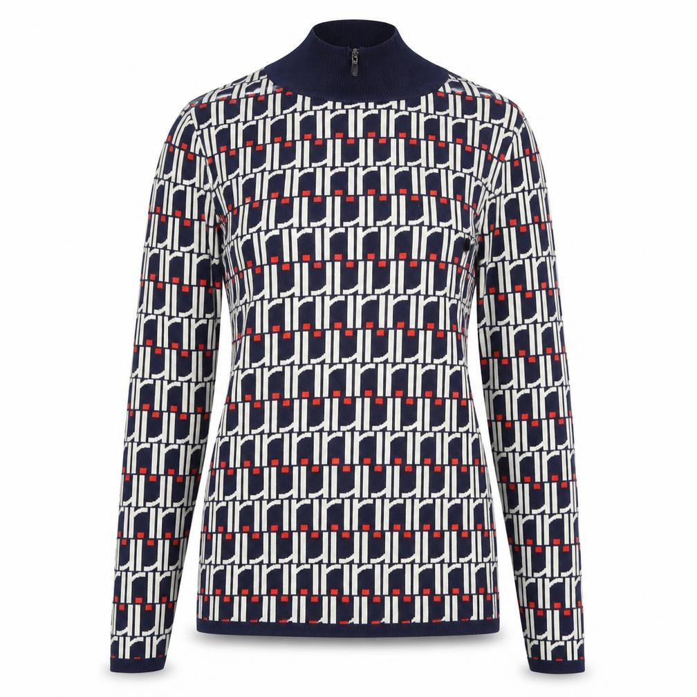 River Island Women's Multicoloured Mock Neck Blouse Size 10