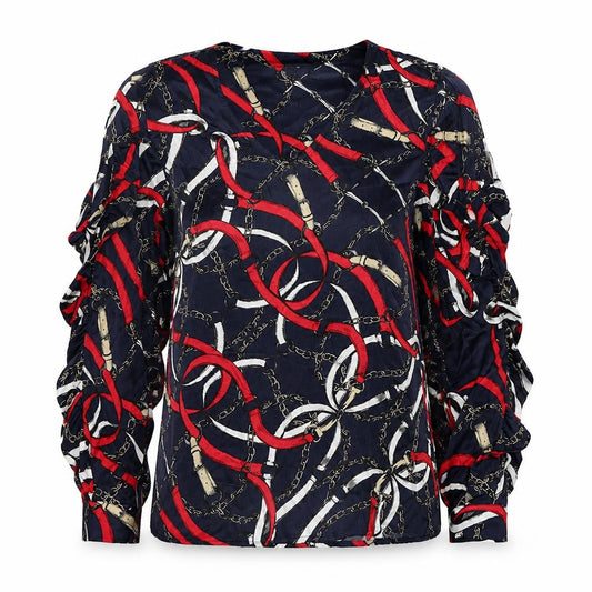Marks and Spencer Women's Multicoloured Long Sleeve Blouse