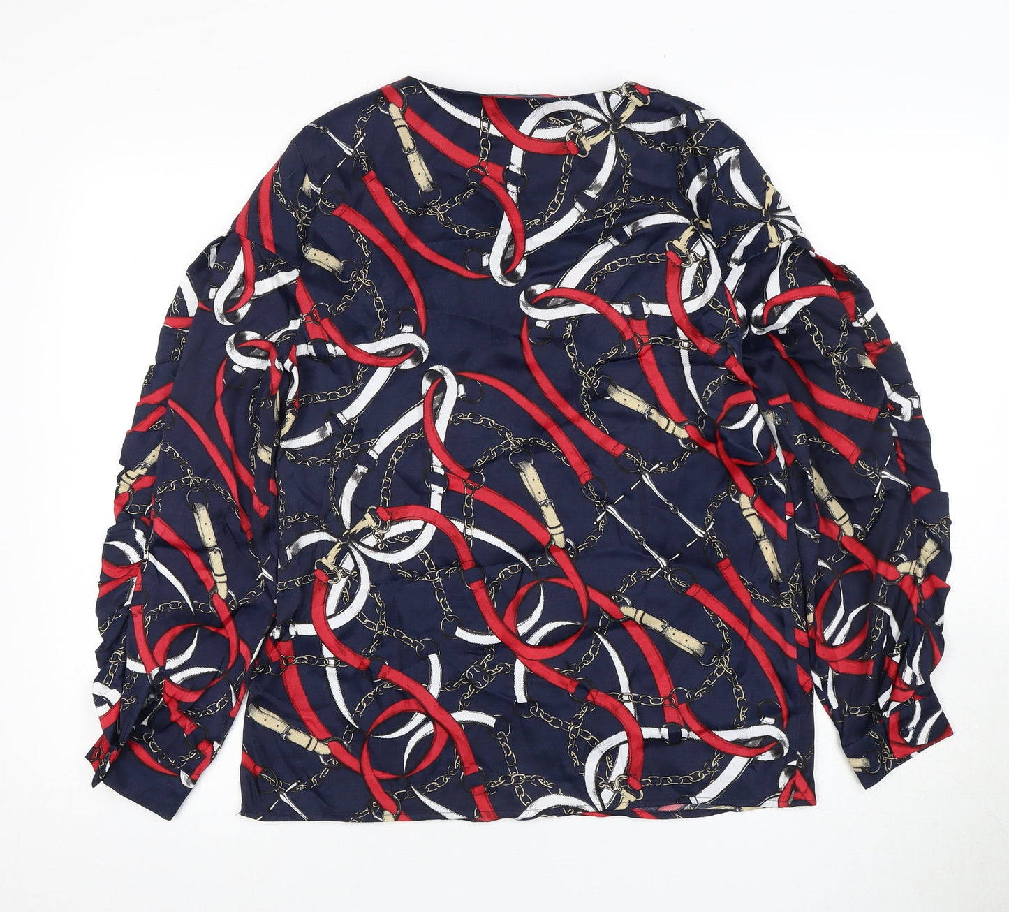 Marks and Spencer Women's Multicoloured Long Sleeve Blouse