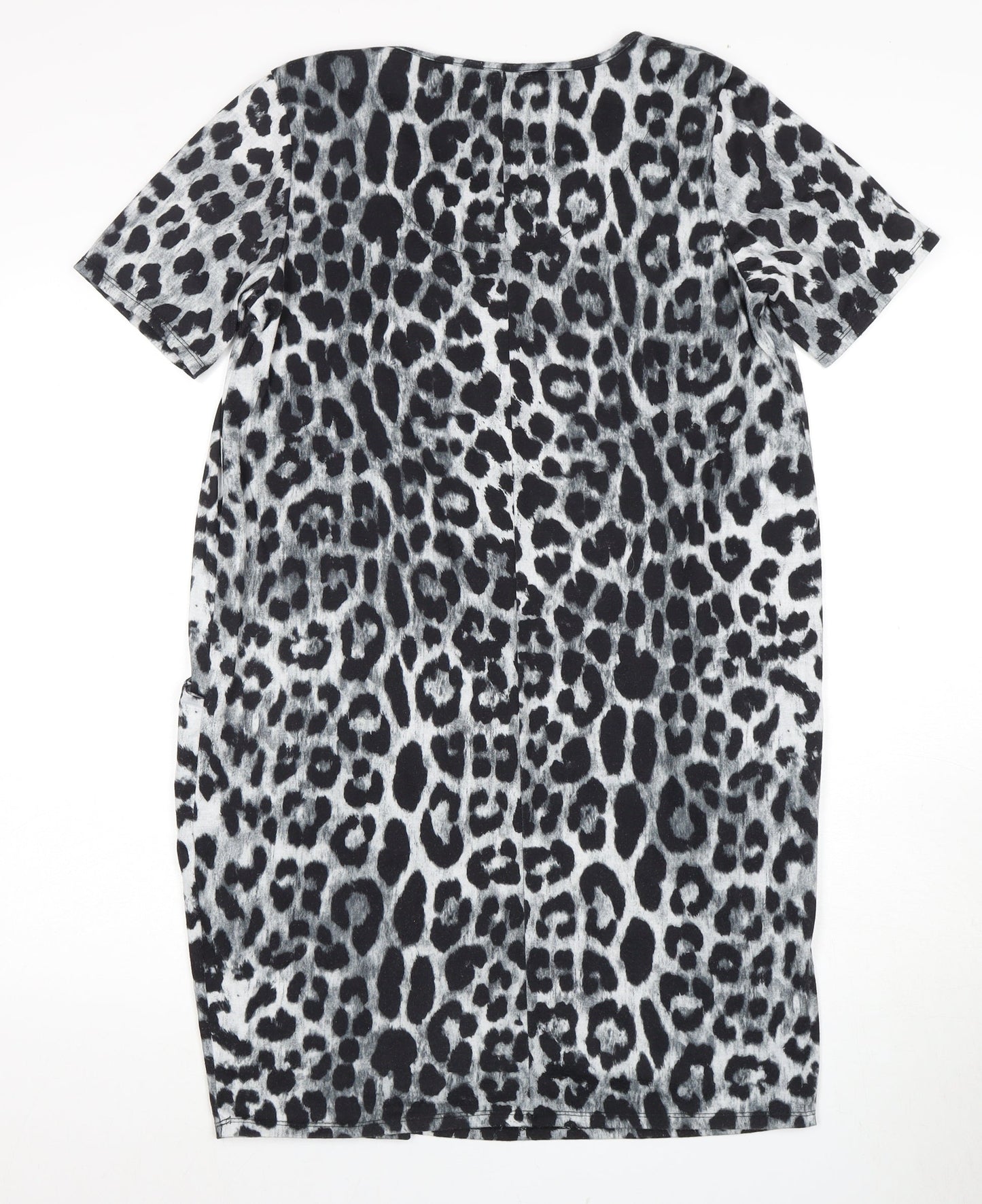 Roman Women's Animal Print Short Sleeve Dress, Size 12