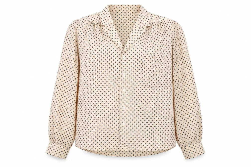 Windsmoor Women's Beige Polka Dot Blouse Size 12