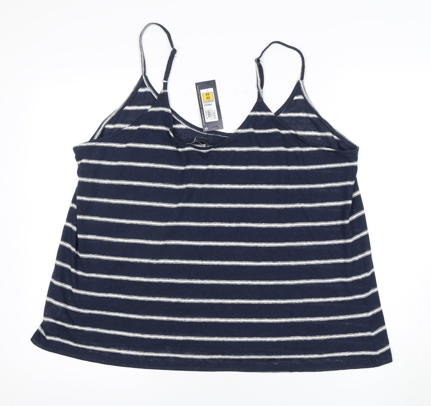 Marks and Spencer Women's Blue Striped Tank Size 24