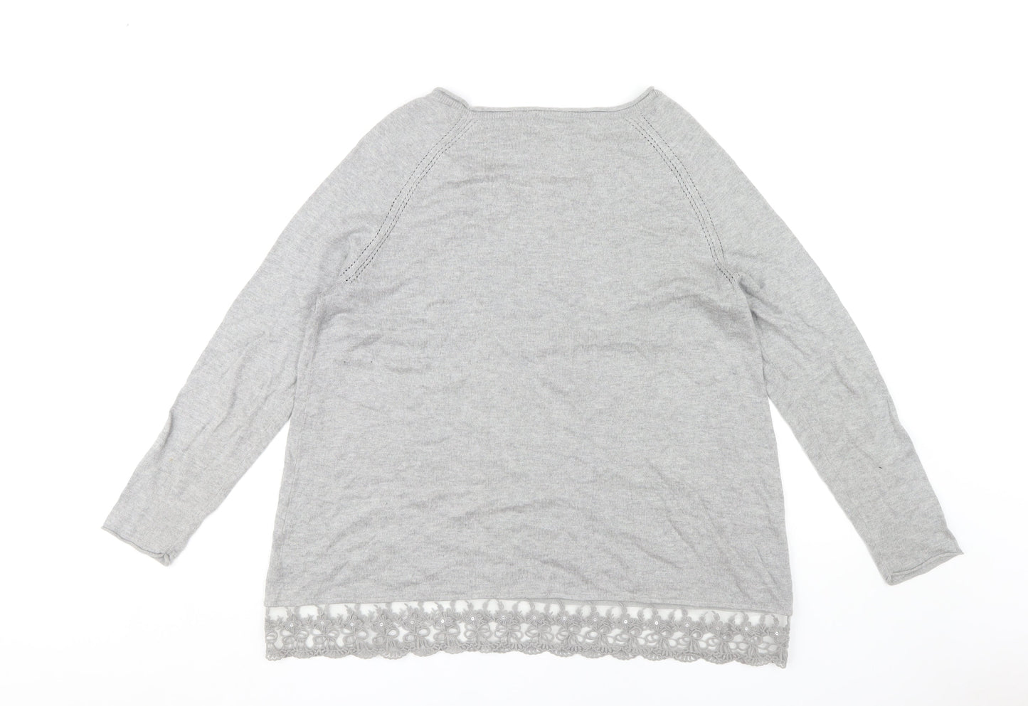 Phase Eight Women's Grey Pullover Jumper Size 14