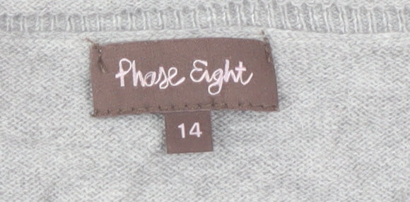 Phase Eight Women's Grey Pullover Jumper Size 14