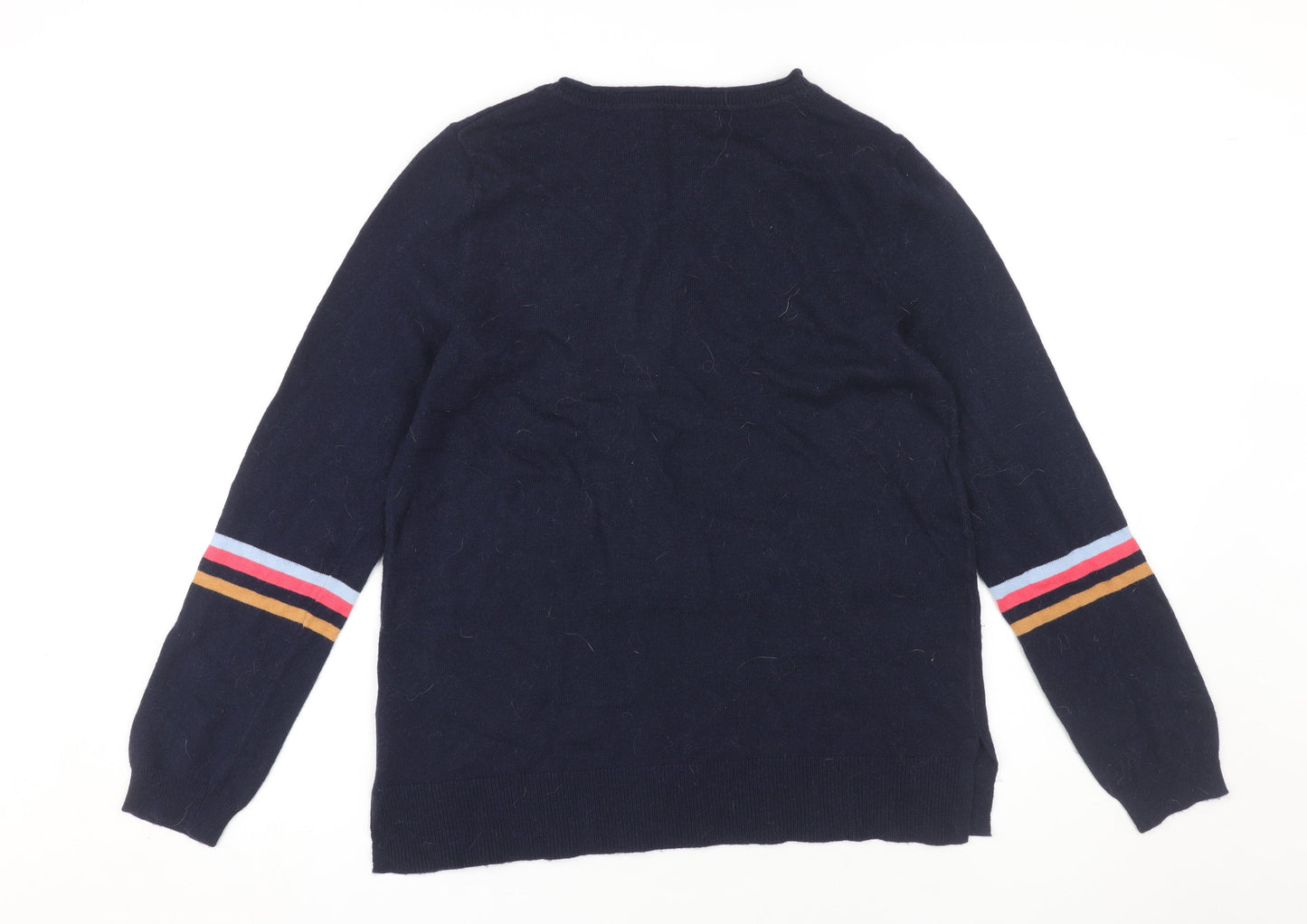 Monsoon Women's Blue Knit Pullover Jumper Size S