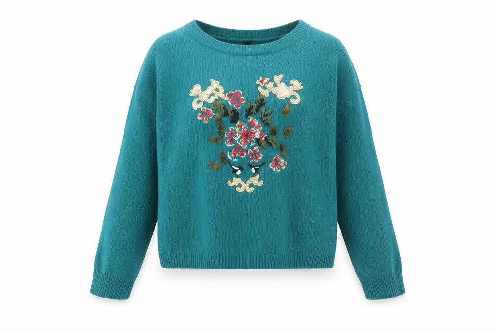 Topshop Women's Green Pullover Jumper, Size 10