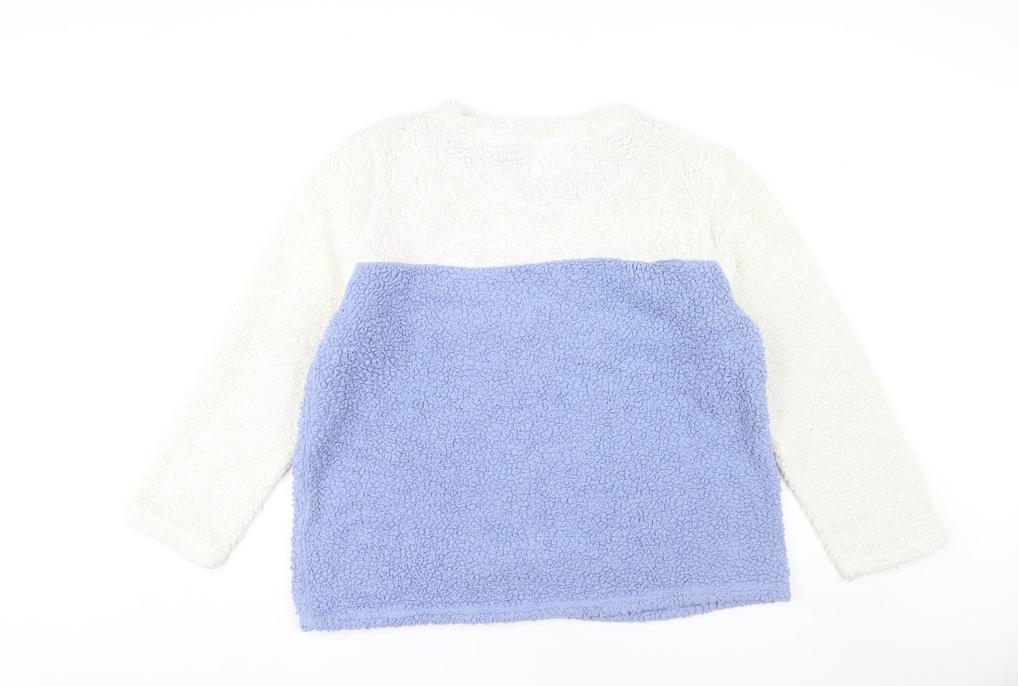 Disney Women's Ivory & Blue Lilo & Stitch Sweatshirt XL