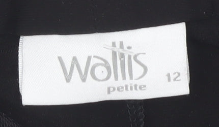 Wallis Petite Black Beaded Dress for Women Size 12