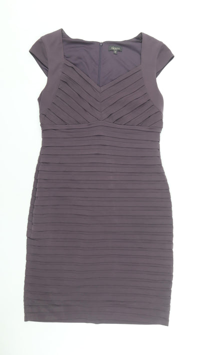 Alexon Women’s Grey Sheath Dress Size 14 Formal
