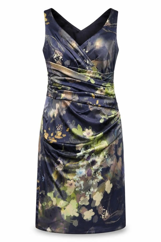Kaliko Women's Multicoloured Floral Sheath Dress Size 10