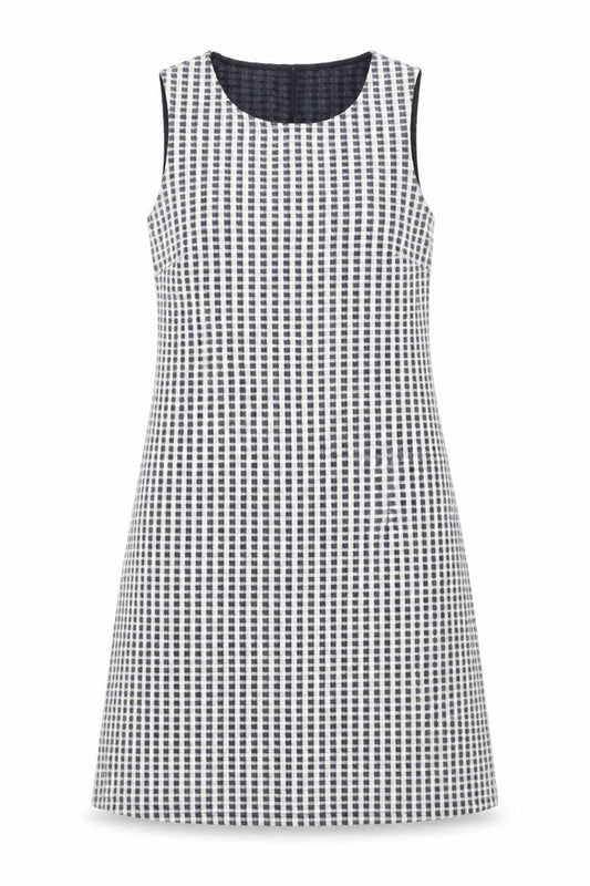 Next Women's Multicoloured Check Shift Dress, Size 10