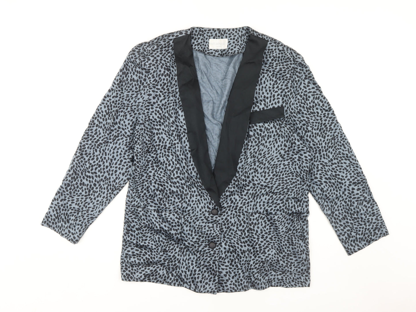 Paul Separates Women's Animal Print Blazer Black Size 12