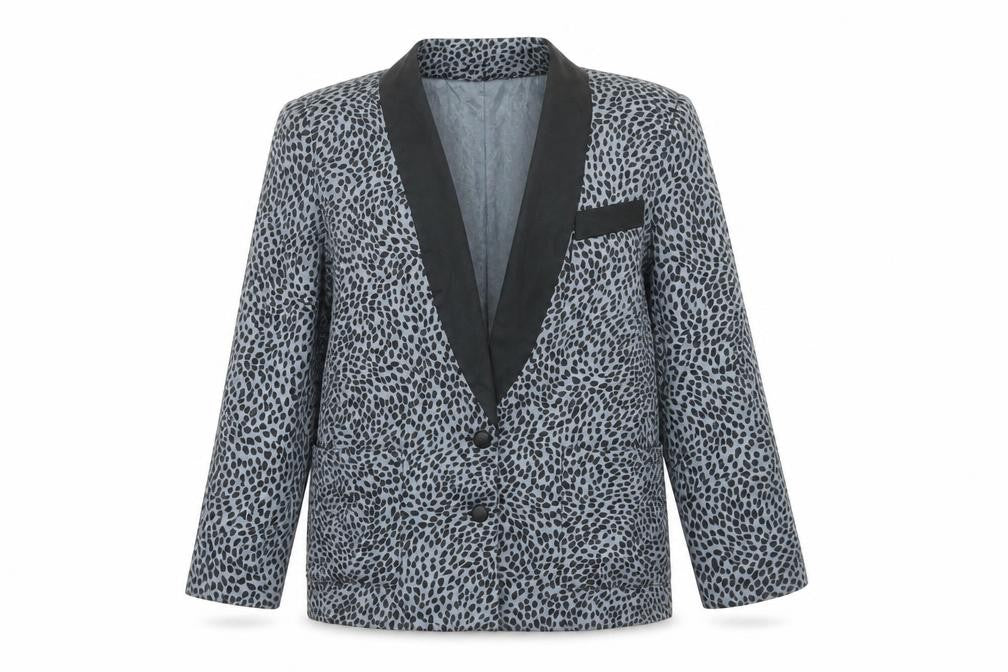 Paul Separates Women's Animal Print Blazer Black Size 12