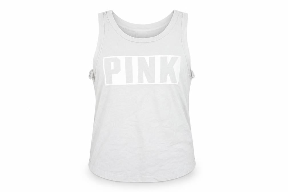 Victoria's Secret PINK Women's XS White Cotton Tank