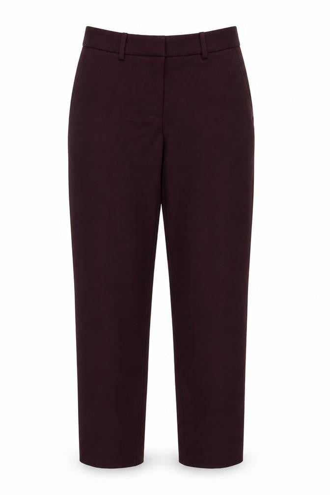 H&M Women's Red Ankle Trousers - Size 10, Stylish & Versatile