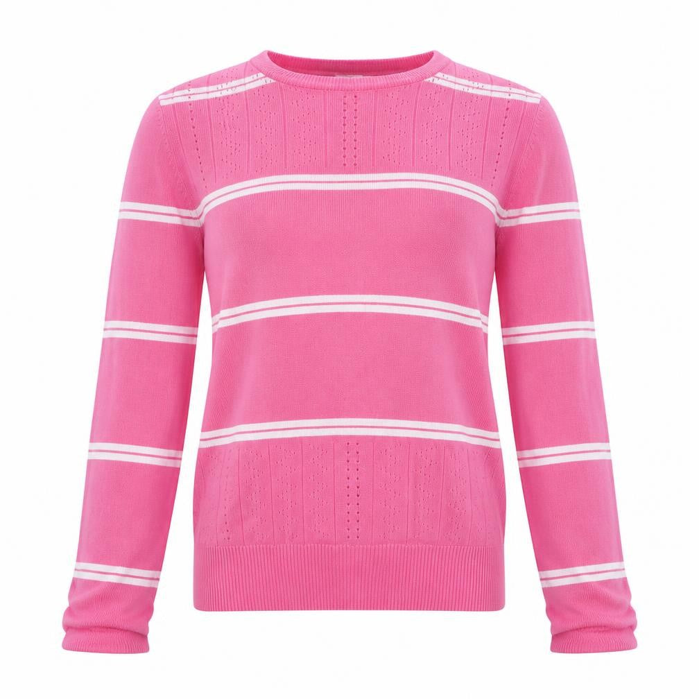 River Island Girls Pink Striped Pullover Jumper 11-12 Years