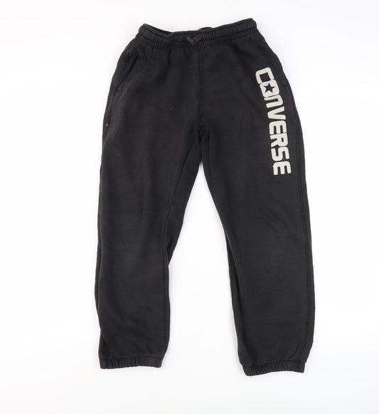 Converse Boys Black Jogger Trousers 10-12 Years