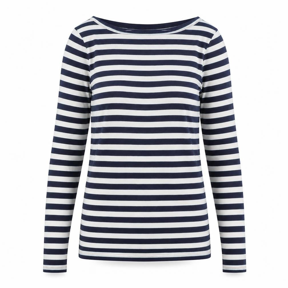 Oasis Women's Multicoloured Striped T-Shirt, Size S