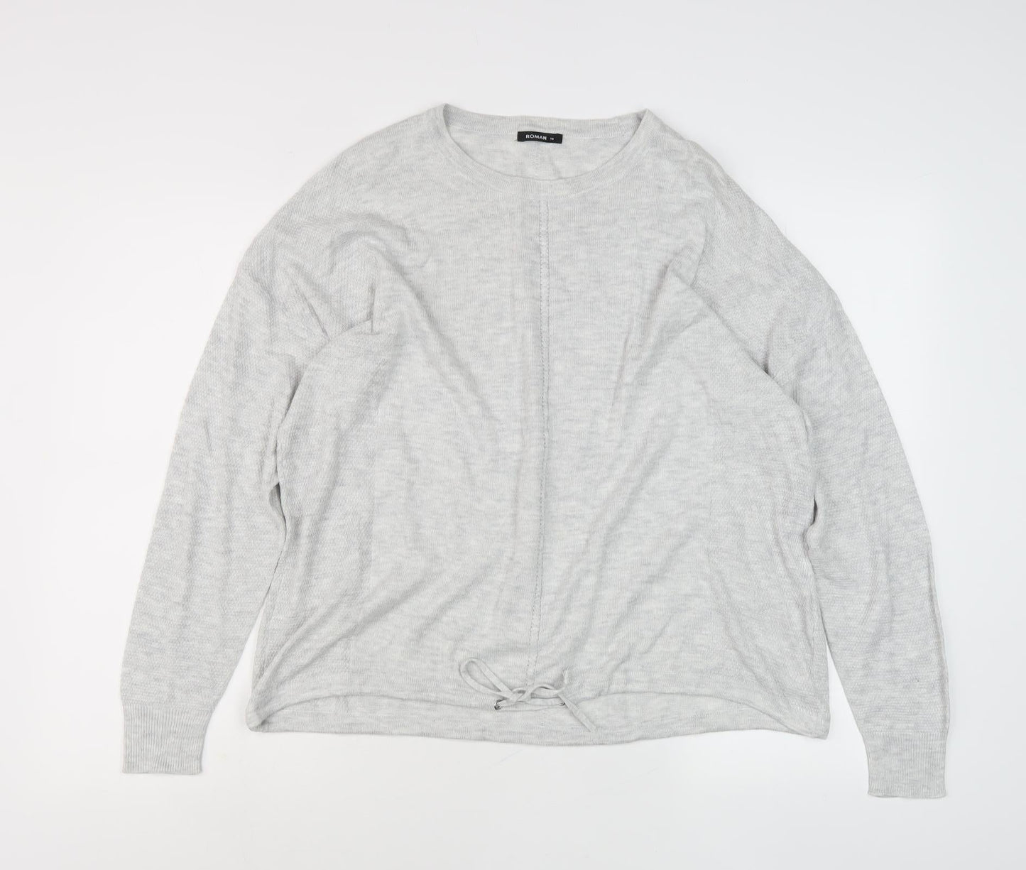 Roman Women's Grey Crew Neck Jumper Size 16