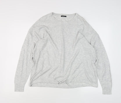 Additional front view of Roman Women's Grey Crew Neck Jumper, size 16