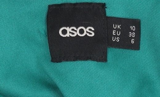 ASOS Green Lace Bodycon Dress - Size 10 Women