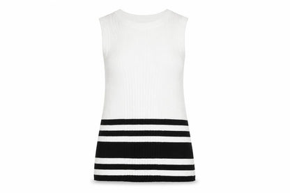 Marks & Spencer Women's Black White Sleeveless Top