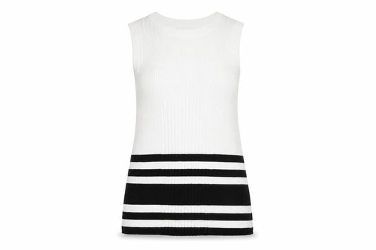 Marks and Spencer Women's Black White Sleeveless Top