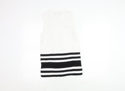 Marks & Spencer Women's Black White Sleeveless Top
