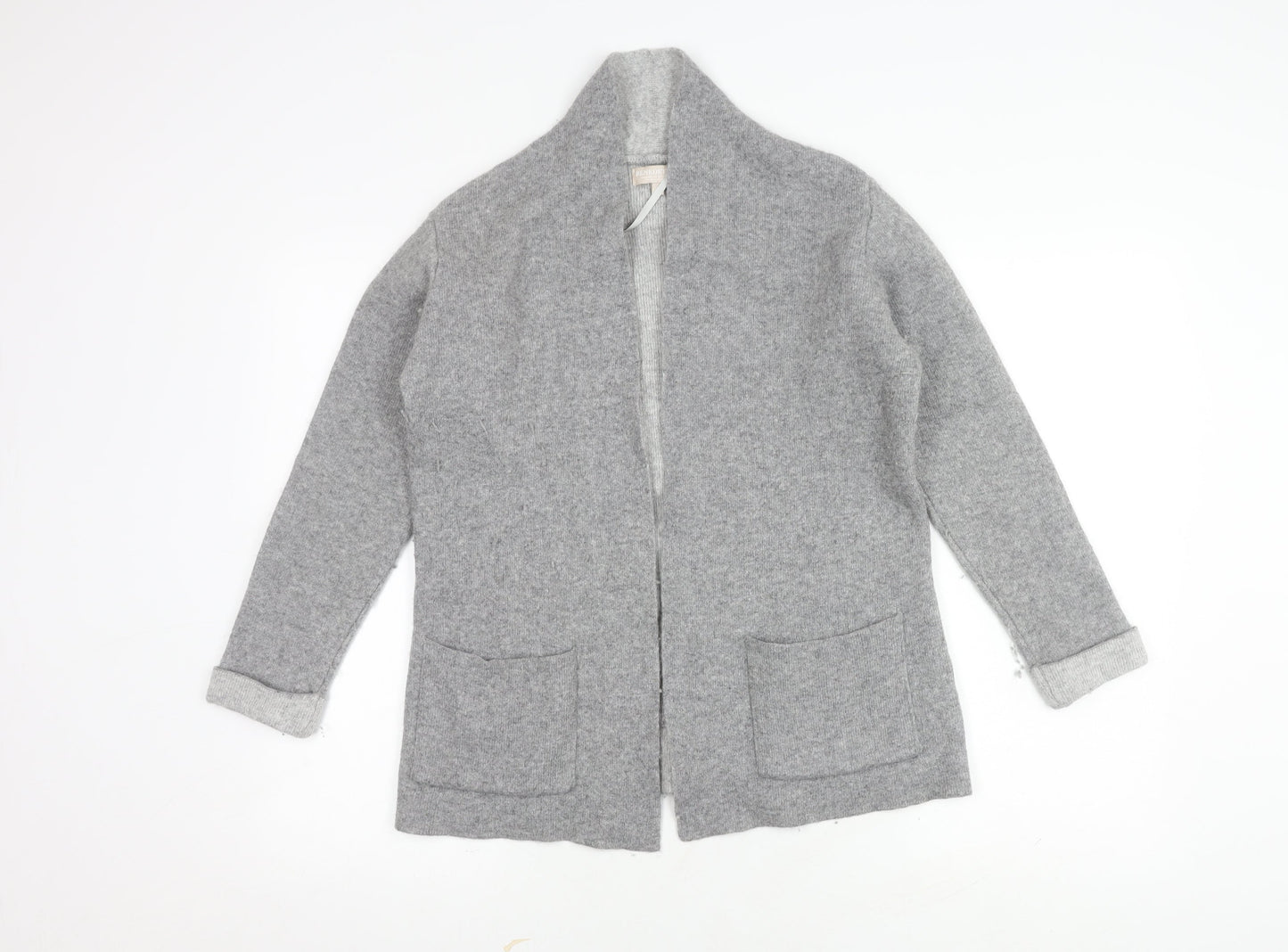 Benedetta B. Women's Grey Cardigan Size S Merino Wool Blend