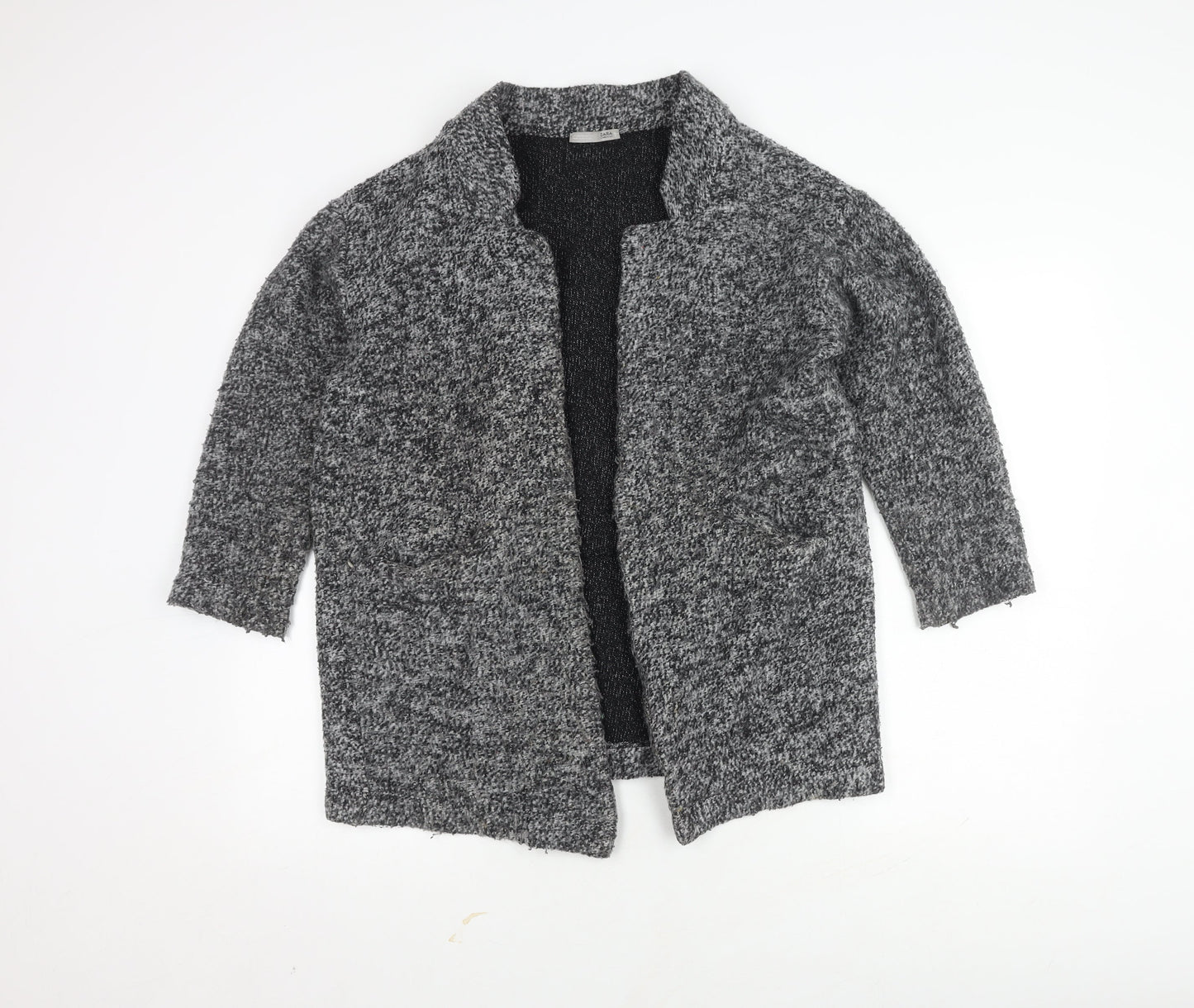 Zara Women's Black Cardigan Size 12 for Casual Wear