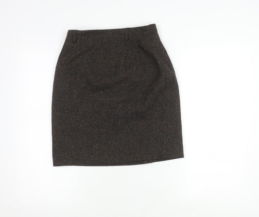 Talbots Women's Brown Wool Straight Skirt Size 6P
