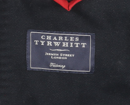 Charles Tyrwhitt Men's Black Blazer, Size 38R, Formal Jacket
