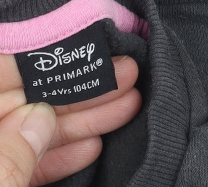 Additional view of Disney at Primark girls’ black minnie mouse sweatshirt 3-4y