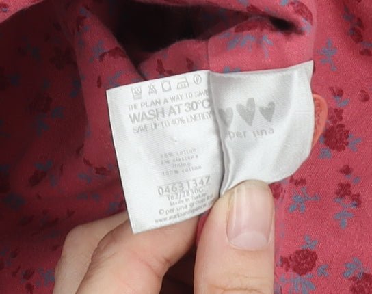 Per Una Pink Women's Regular Fit Cotton Linen Jacket