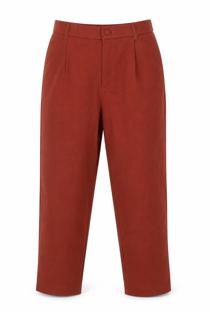 Zara Women’s Red Straight Leg Trousers - Size S