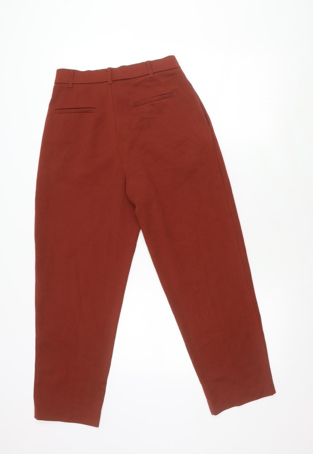 Zara Women’s Red Straight Leg Trousers - Size S
