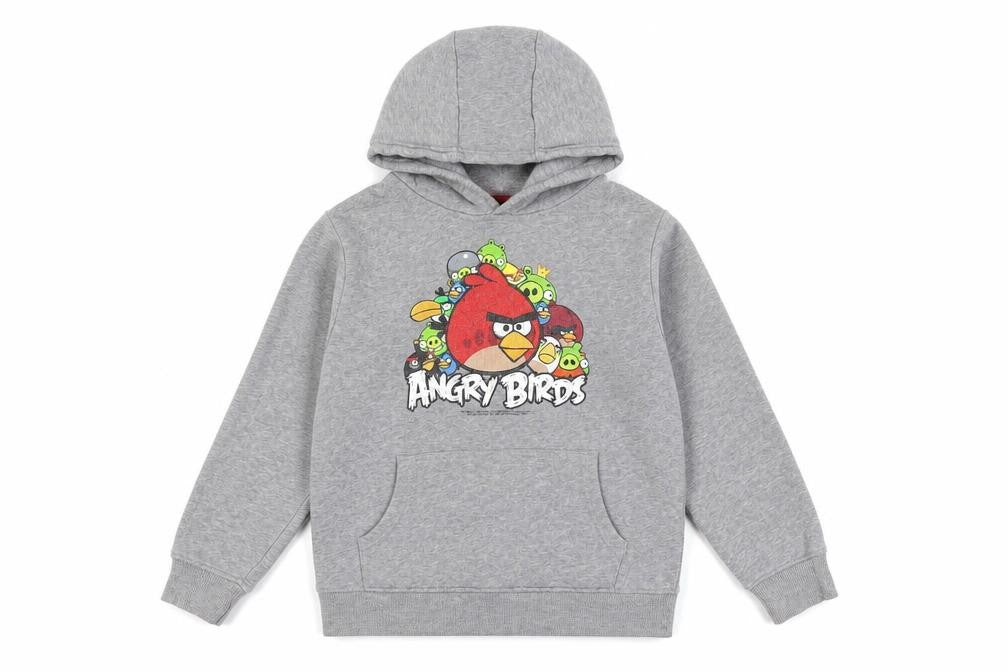 Next Boys Grey Angry Birds Pullover Hoodie 9 Years