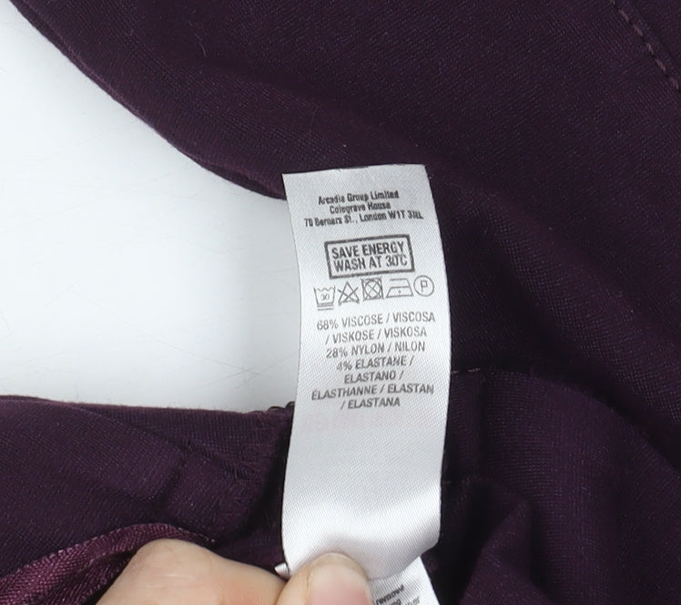 Wallis Women's Purple Ankle Leggings - Size L