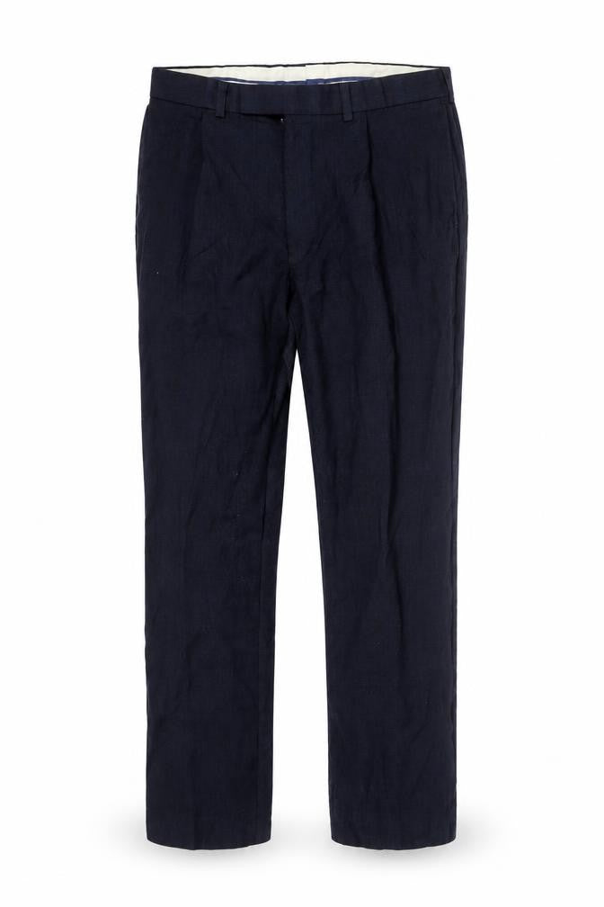 Marks & Spencer Men's Blue Check Trousers 34
