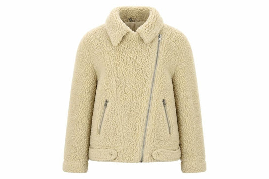 Divided Women's Beige Biker Jacket Size 10