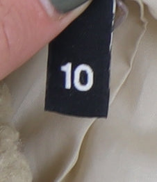 Divided Women's Beige Biker Jacket Size 10