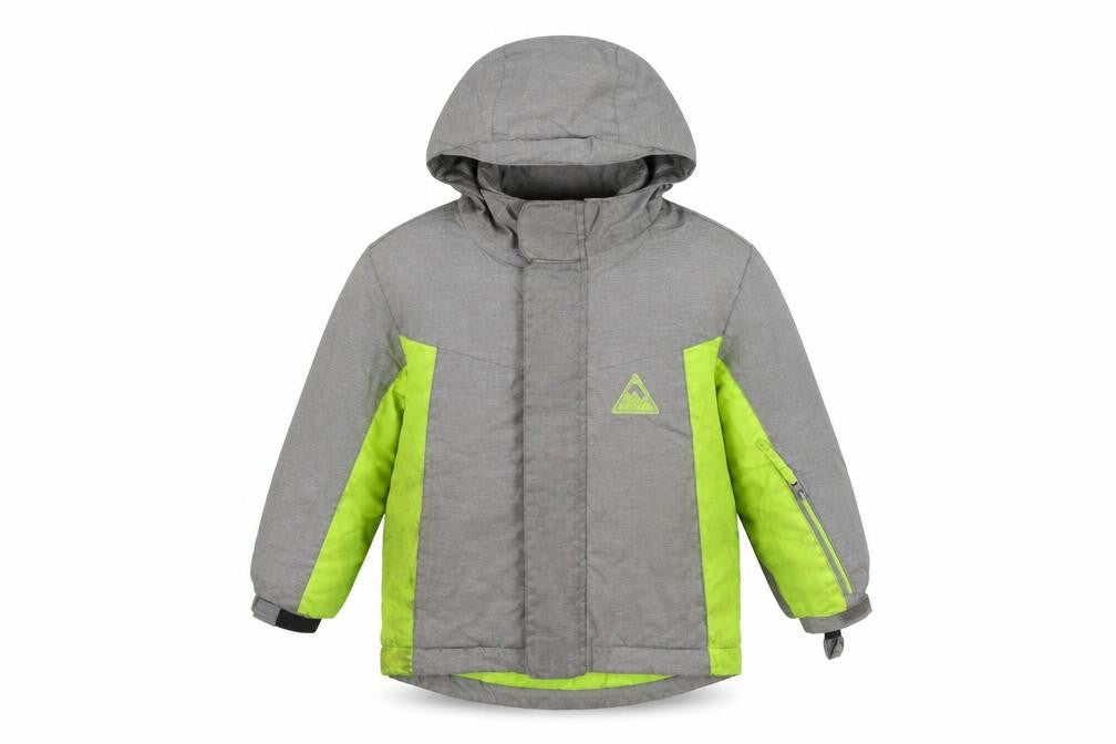 Decathlon Boys Grey Puffer Jacket, 3-4 Years, Hooded Winter Coat