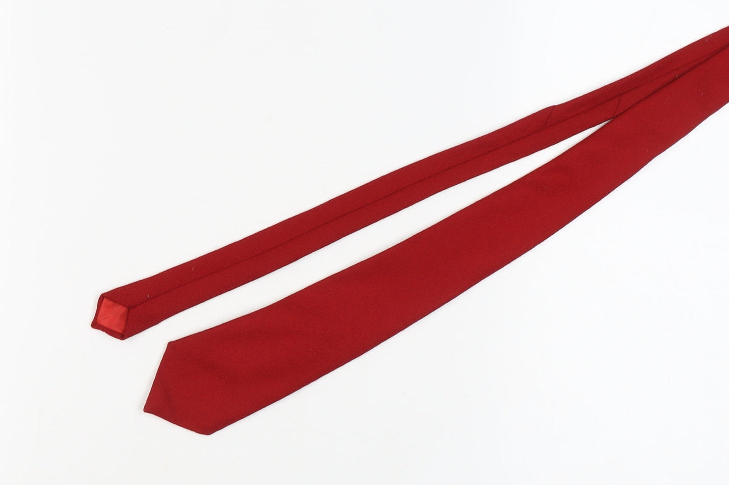 Craigmill Red Wool Slim Tie for Men