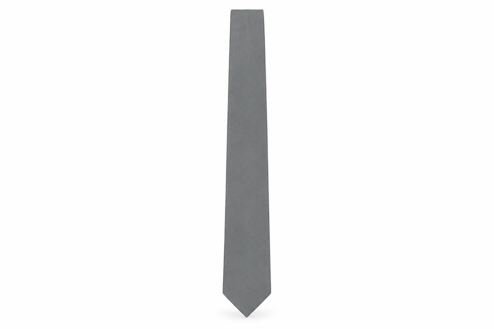 Paul Smith Men's Grey Silk Tie