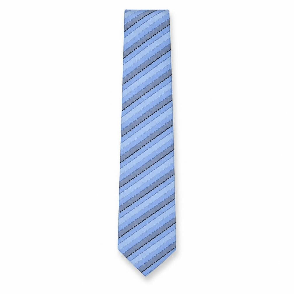 Van Gils Men's Blue Silk Striped Designer Tie
