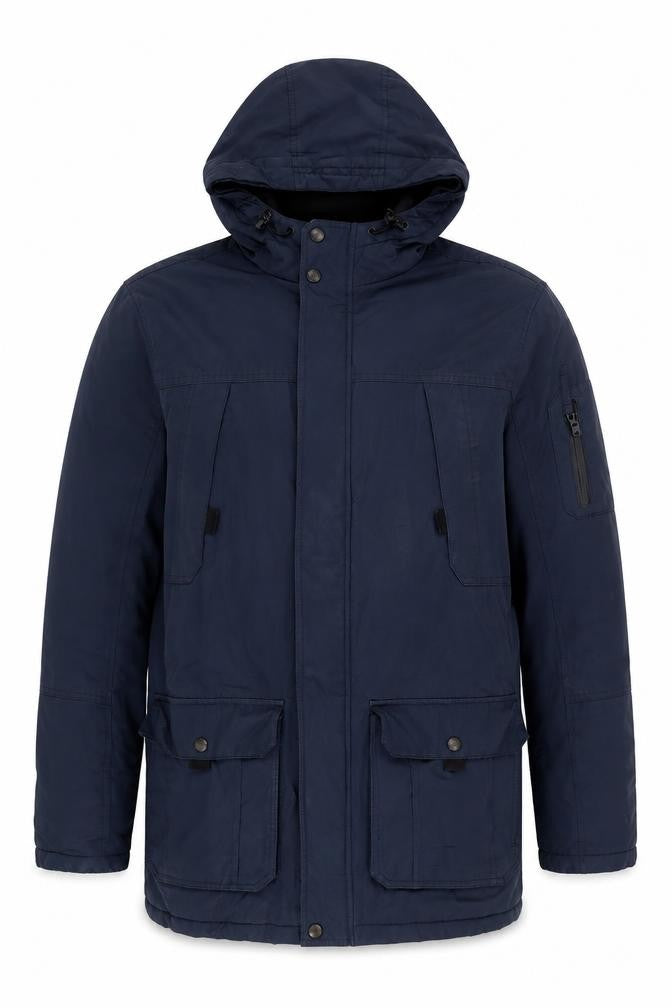 Red Herring Men's Blue Parka Jacket S Casual