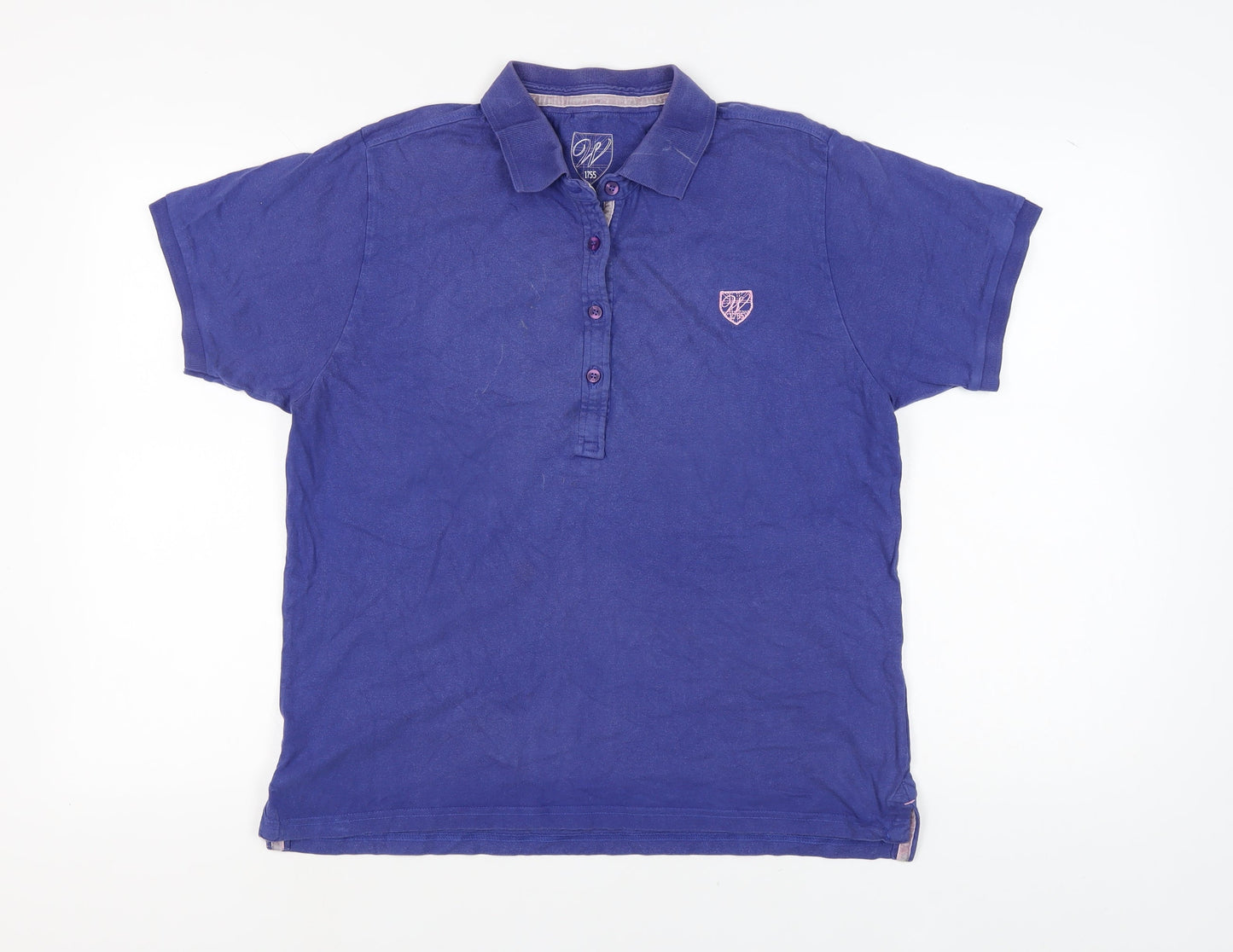 Wolsey Blue Cotton Polo Shirt for 18 Women Regular
